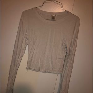 Long sleeve crop top